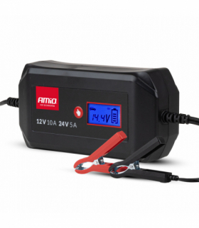 Prostownik cyfrowy STD GEL AGM WET MAX 10A 12V 24V AMiO 04525