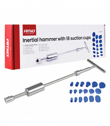 Młotek bezwładnościowy do wgnieceń karoserii z 18 grzybkami PDR AMiO 04597