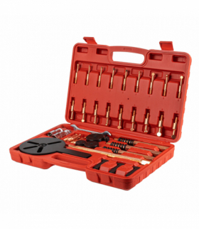 Trójramienny ściągacz do łożysk w zestawie z hakami 44el. AMiO 04760