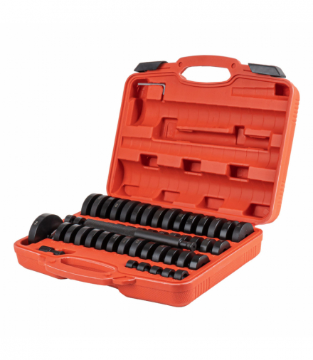 Zestaw narzędzi do montażu i ściągania tulei łożysk i uszczelek 52el. AMiO 04771