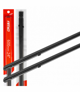 Gumki piór wycieraczek uniwersalne dopasowanie 60cm. 24" 600mm, 2szt. AMiO 01342