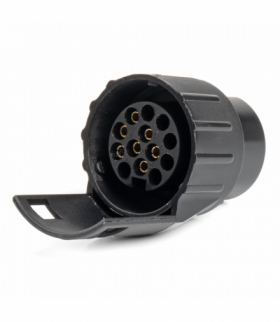 Przejściówka adapter redukcja gniazda 7/13, przyczepa, laweta, kemping AMiO 01254
