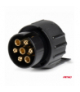 Przejściówka adapter redukcja gniazda 7/13, przyczepa, laweta, kemping AMiO 01254