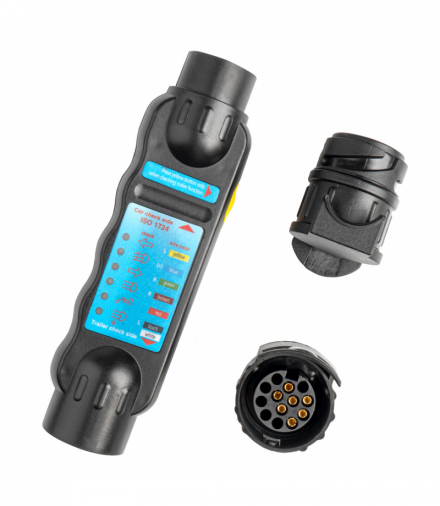 Tester gniazda wtyczki przyczepy haka 7/13PIN AMiO 03225