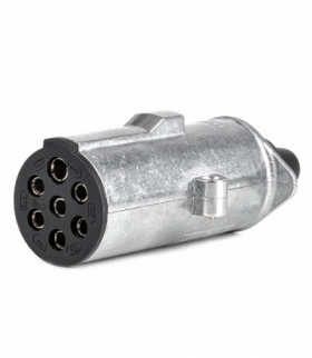 Wtyk przyczepy 7 PIN typ N 24V TIR, rozciągalny AMiO 04790