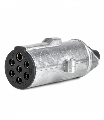 Wtyk przyczepy 7 PIN typ N 24V TIR, rozciągalny AMiO 04790