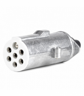 Wtyk przyczepy 7 PIN typ S 24V TIR, rozciągalny AMiO 04791