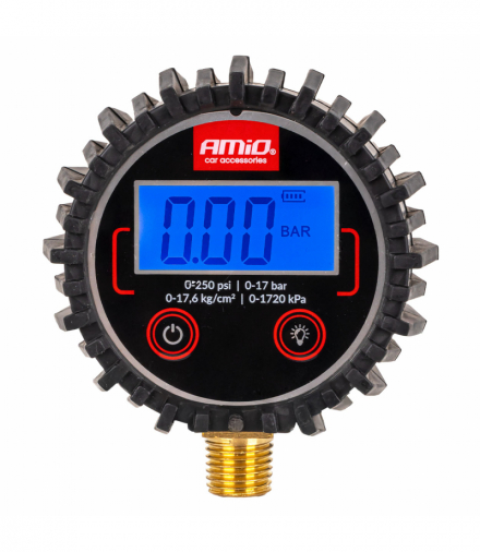 Ciśnieniomierz cyfrowy manometr elektryczny 17 bar G 1/4" AMiO 04463