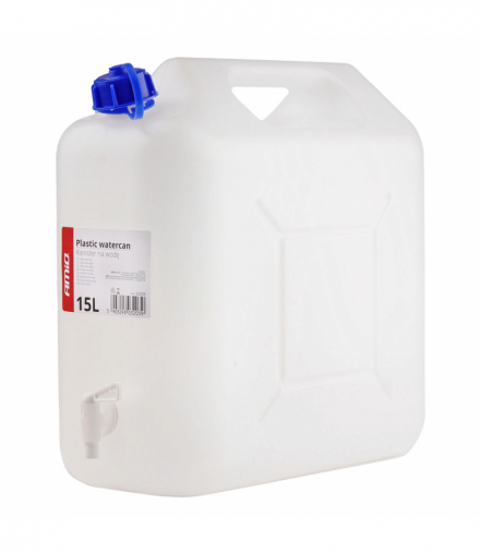 Kanister zbiornik plastikowy na wodę z kranem 15L AMiO 03203