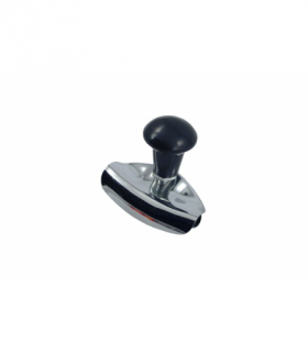 Kulka gałka na kierownicę prosta srebrna CarCommerce CC42262