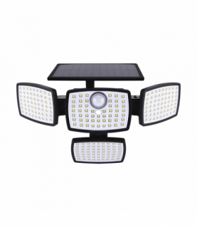 Lampa solarna LED z czujnikiem ruchu BORUT LED 10W NW czarny Struhm 04948
