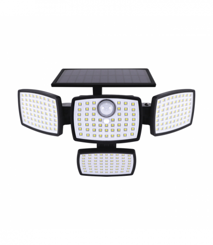 Lampa solarna LED z czujnikiem ruchu BORUT LED 10W NW czarny Struhm 04948