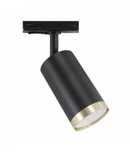 Oprawa do zamontowania na szynoprzewodzie OSLO TRA GU10 BLACK/GOLDEN czarny/złoty Struhm 04930