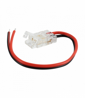 Łącznik do taśm SMD LED LATE LED CONNECTOR wire 15cm przezroczysty Struhm 04803