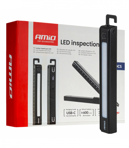 Zestaw lamp inspekcyjnych akumulatorowych XTE+SMD 600mAh 10 szt. (BATT) AMiO 04670