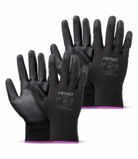 Rękawice ochronne poliuretanowe rozmiar 11 3131X 4szt. AMiO 04634