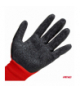 Rękawice ochronne poliestrowe powlekane lateksem rozmiar 11 2121X 4szt. AMiO 04638