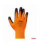 Rękawice ochronne poliestrowe powlekane pianą lateksową rozmiar 10 2132X 4szt. AMiO 04641