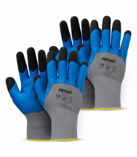 Rękawice ochronne poliestrowe powlekane pianą 3/4 rozmiar 10 3131X 4szt. AMiO 04645