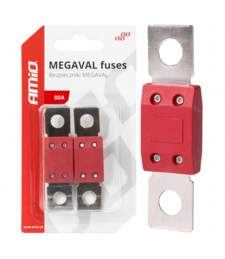 Bezpieczniki samochodowe 80A MEGAVAL MTA 2szt. AMiO 03462