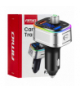 Transmiter samochodowy FM 2×USB-A 1×USB-C microSD 12V 24V AMiO 04652