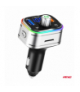 Transmiter samochodowy FM 2×USB-A 1×USB-C microSD 12V 24V AMiO 04652