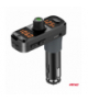 Transmiter samochodowy FM 2×USB-A 1×USB-C mircoSD 12V 24V AMiO 04653