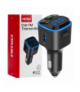 Transmiter samochodowy FM microSD 1×USB-A 2×USB-C 12V 24V AMiO 04651