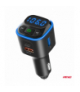Transmiter samochodowy FM microSD 1×USB-A 2×USB-C 12V 24V AMiO 04651