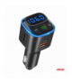 Transmiter samochodowy FM microSD 1×USB-A 2×USB-C 12V 24V AMiO 04651
