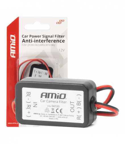 Samochodowy filtr przeciwzakłóceniowy 12V AMiO 04100