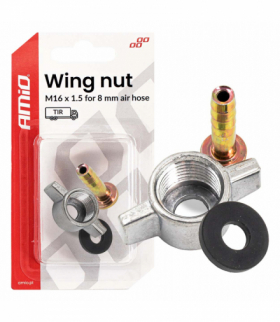 Nakrętka kompresora motylek M16 x 1.5 dla 8mm AMiO 04499