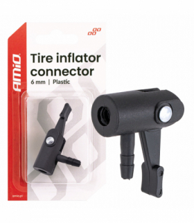 Adapter kompresora plastikowy 6mm AMiO 04501