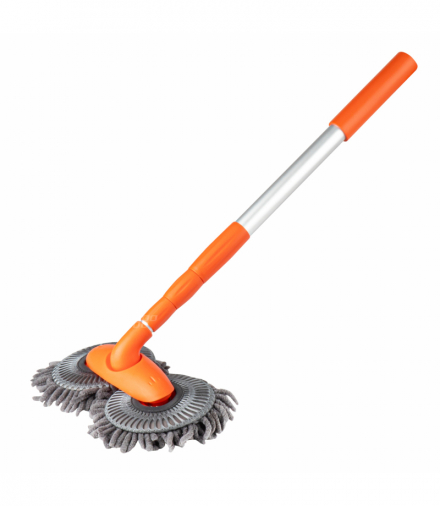 Szczotka teleskopowa do mycia samochodu auta obrotowa mikrofibra AMiO 04332