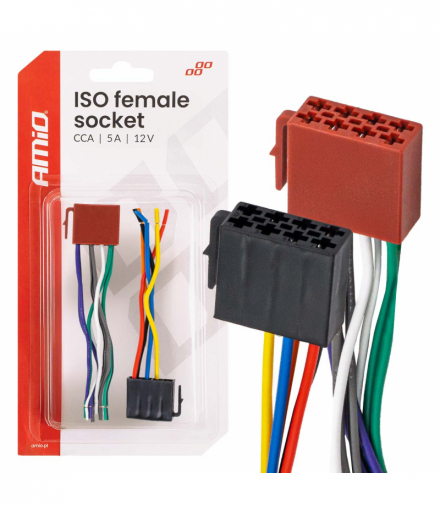 Złącze żeńskie ISO CCA 5A 12V AMiO 04444