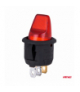 Włącznik dźwigniowy z czerwonym podświetleniem 20A 12V AMiO 04438