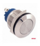 Przycisk chwilowy rozruchu płaski okrągły stalowy 19mm 5A 12/230V AMiO 04436