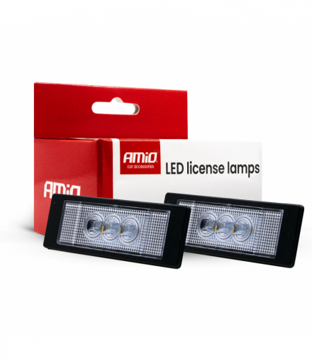 Podświetlenie tablicy rejestracyjnej CLP22 BMW, FIAT, MINI COOPER, AMiO 04565