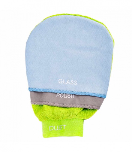 Rękawica wielofunkcyjna do mycia sprzątania samochodu 3w1 25x17 cm AMiO 02895