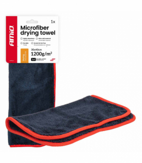 Dwustronny ręcznik do osuszania samochodu 1200gsm 30x40cm AMiO 04491