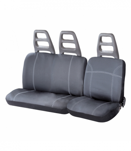 Pokrowce samochodowe na fotele uniwersalne zestaw przód do samochodów dostawczych SC01 AMiO 04601