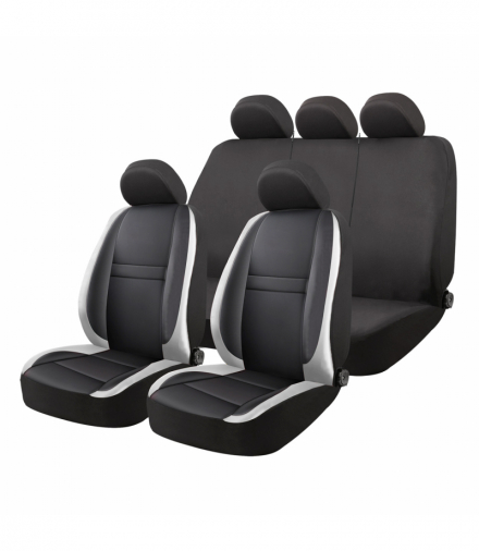 Pokrowce samochodowe na fotele uniwersalne przód tył komplet SC09 AMiO 04609