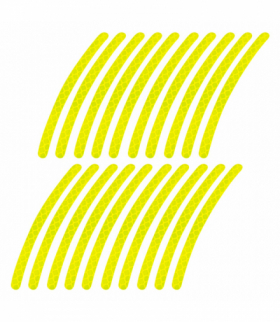 Odblaskowe naklejki na koła samochodowe rowerowe AMiO 03112