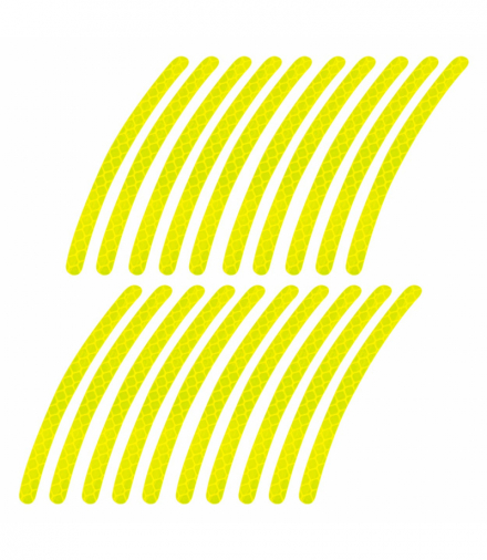 Odblaskowe naklejki na koła samochodowe rowerowe AMiO 03112