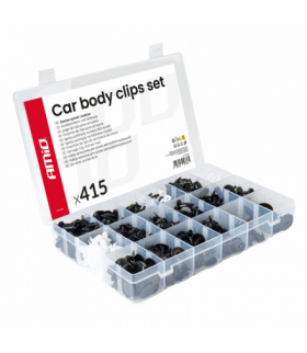 Zestaw spinek i kołków samochodowych duży 415szt. AMiO 04738