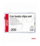 Zestaw spinek i kołków samochodowych średni 200szt. AMiO 04739