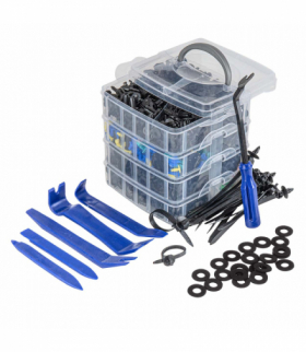 Zestaw spinek i kołków samochodowych i ściągaczy 1211szt. AMiO 04746