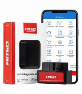 Skaner tester interfejs diagnostyczny OBD2 BT mini AMiO 04732