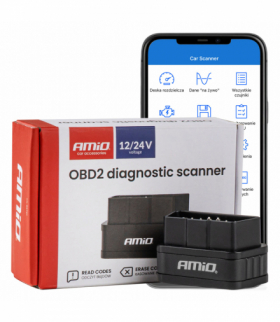 Skaner tester interfejs diagnostyczny OBD2 BT PIC25K80 DC24K AMiO 04731