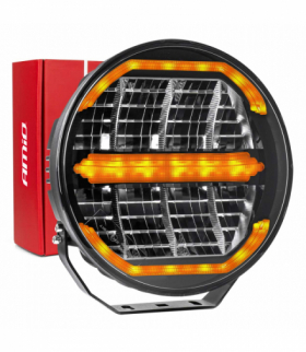 Reflektor drogowy dalekosiężny LED z funkcją świateł pozycyjnych 112W 12V 24V AMiO 04534